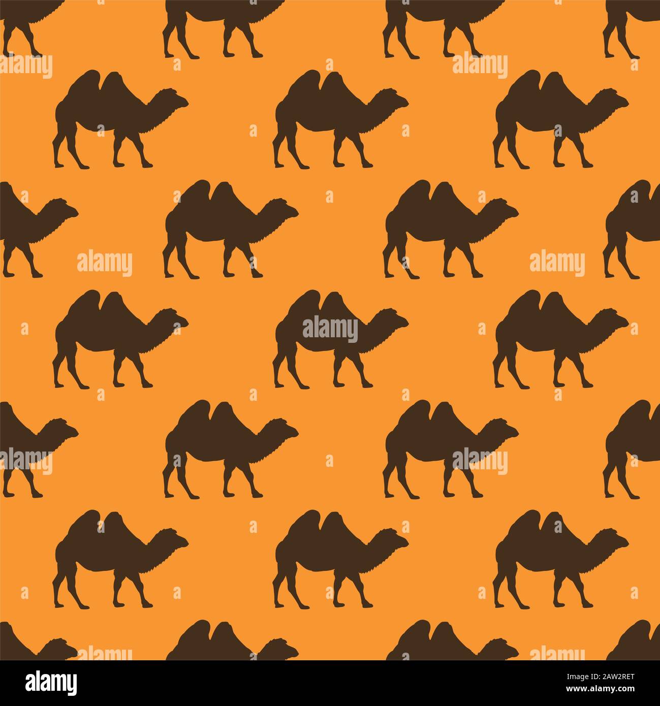 vettore cammello senza cuciture modello. sfondo illustrazione di deserto animale africano Illustrazione Vettoriale