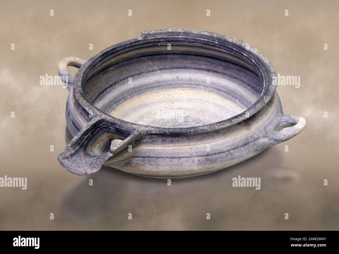 Primo piatto di pietra minoica dal George of the Dead 3000-2000 a.C., Museo Archeologico di Heraklion . Nel 3rd milleneum BC l'invenzione Foto Stock