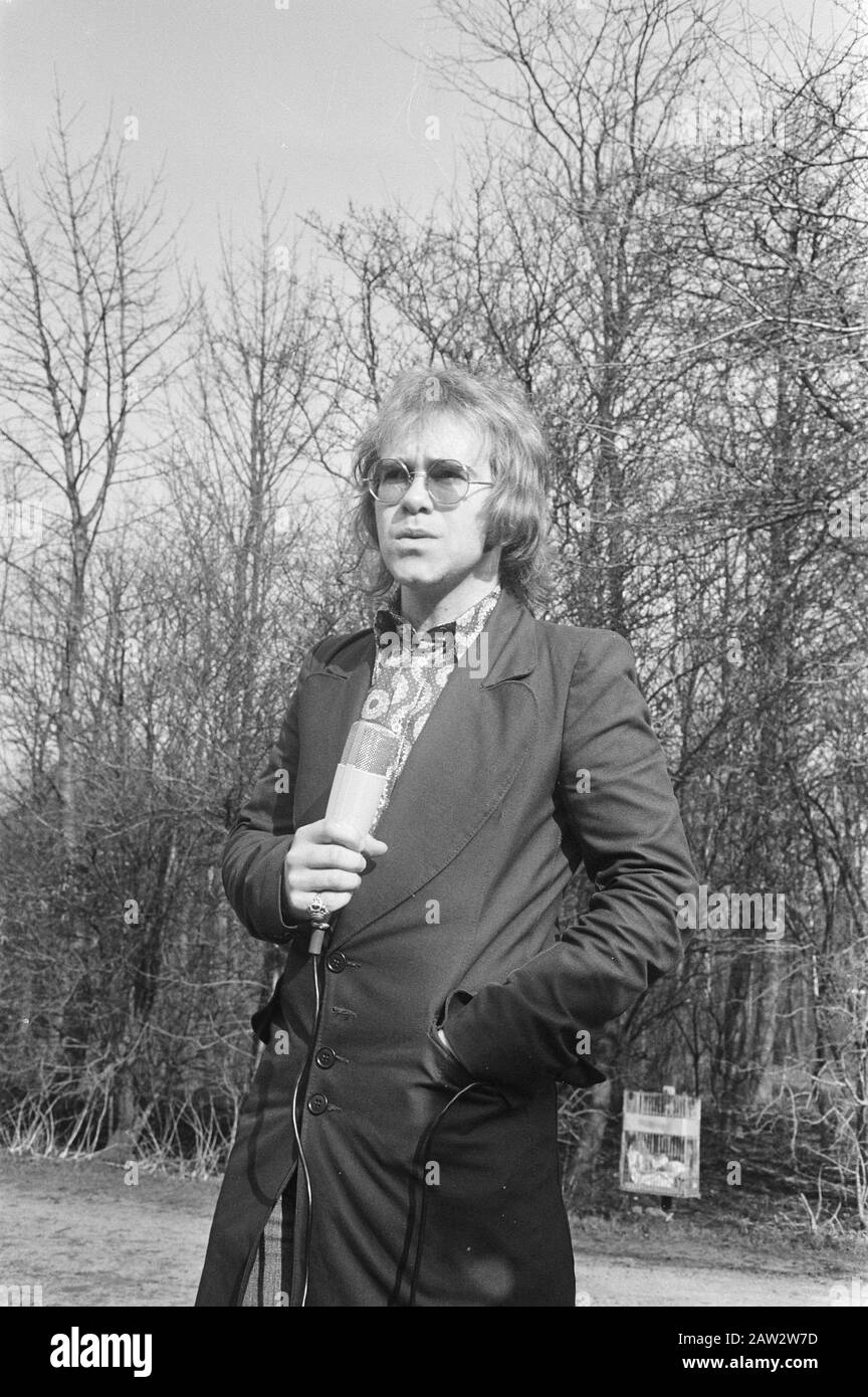 Pop cantante Elton John in Olanda Data: 17 febbraio 1971 Parole Chiave: Pop cantanti Nome Persona: Elton John Foto Stock