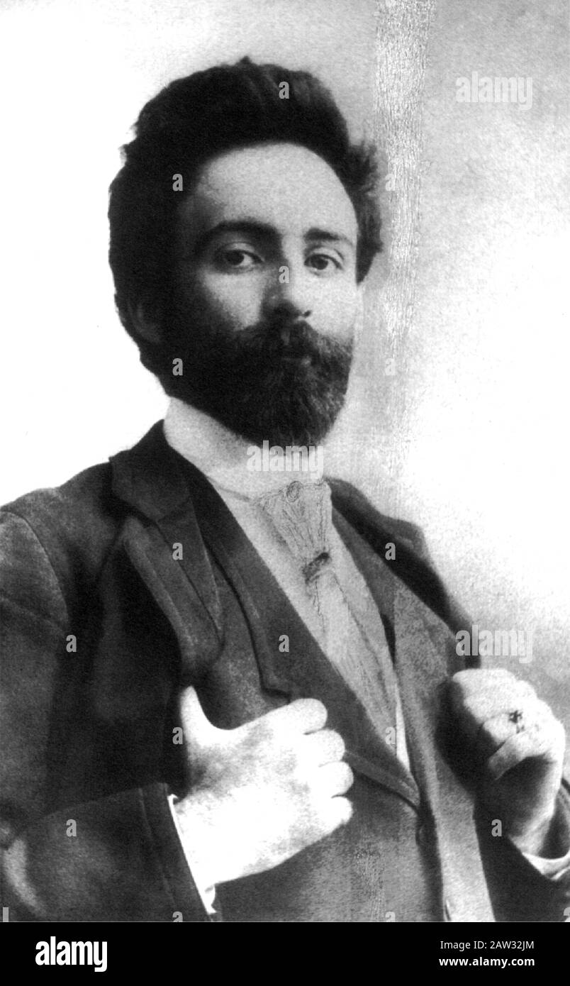 1895 ca , ITALIA : il pittore italiano ACHILLE FILIPPINI FANTONI ( 1868 - 1910 ). - RITRATTO - RITRATTI - BARBA - BARBA - ARTE - ARTI VISIVE - ARTI Foto Stock