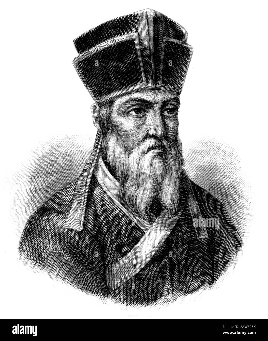 1600 ca , ITALIA : il matematico italiano, cartografo e sinologo Padre MATTEO RICCI ( 1552 - 1610 ). Era un gesuita italiano e uno di Foto Stock