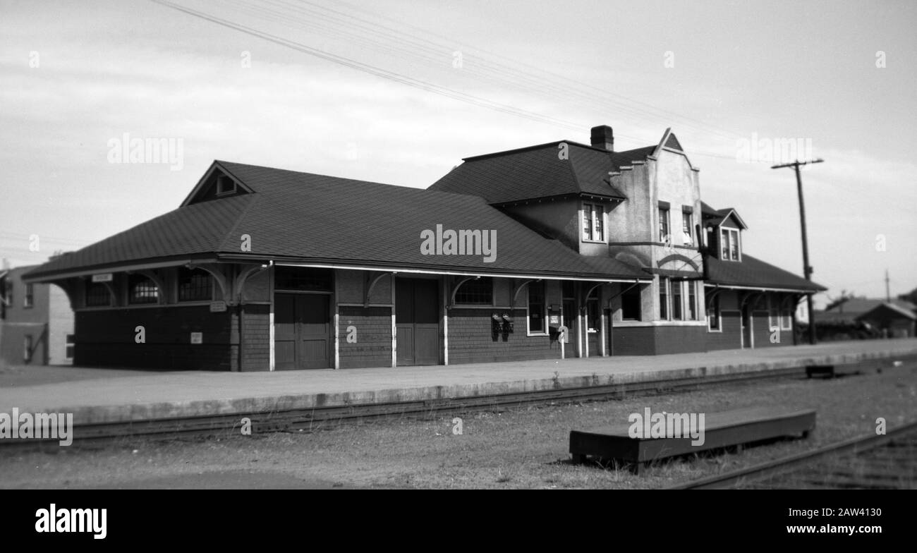 Esquimalt E Nanaimo Stazione Ferroviaria 1950 Foto Stock