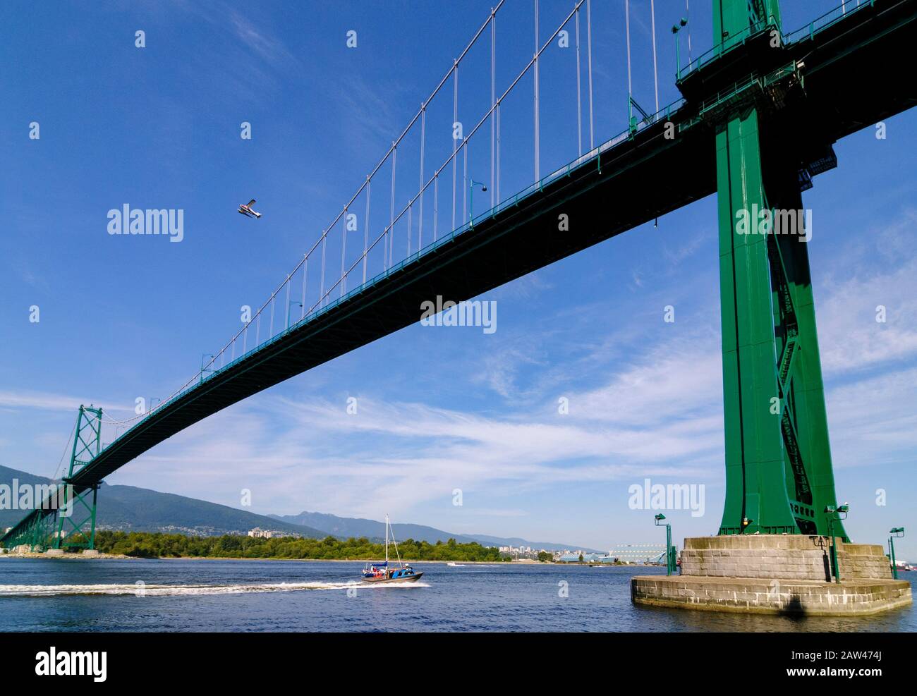 Ponte Lions Gate a Vancouver in Canada Foto Stock
