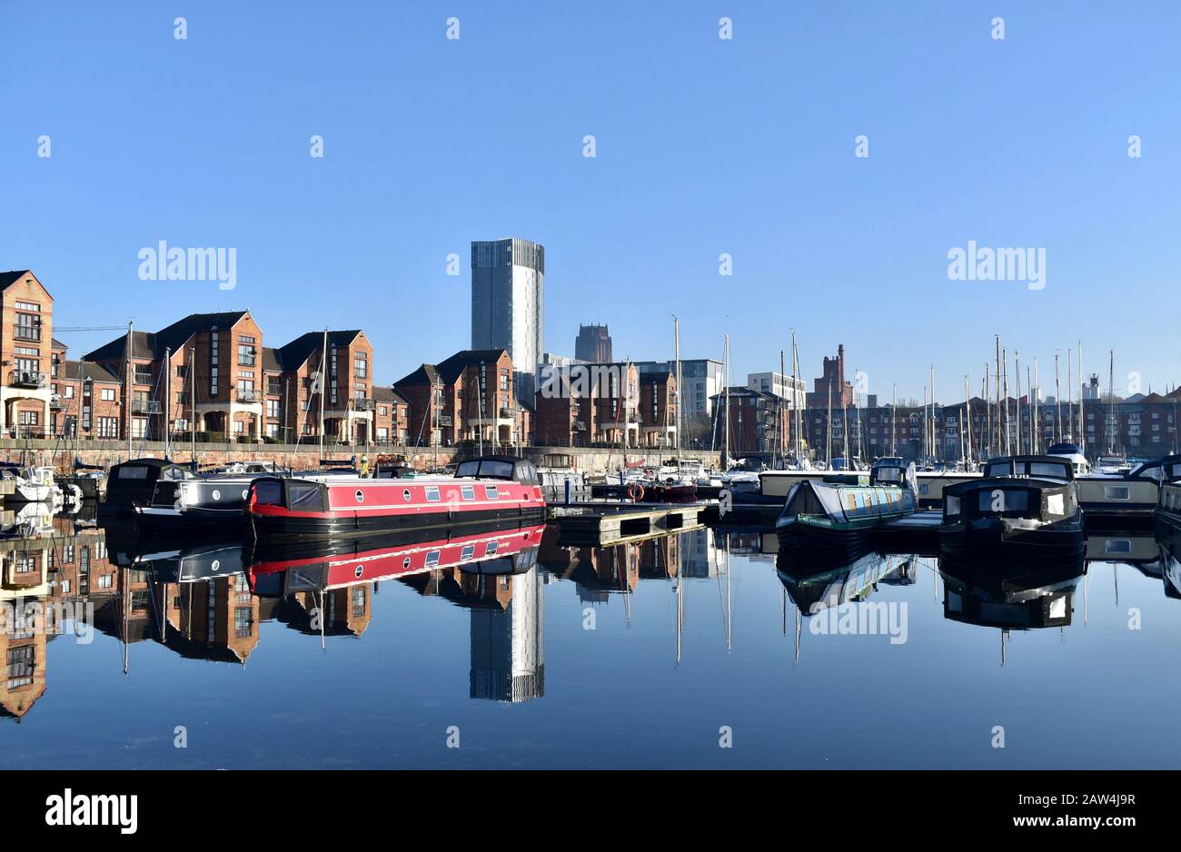 Coburg Dock Liverpool Foto Stock