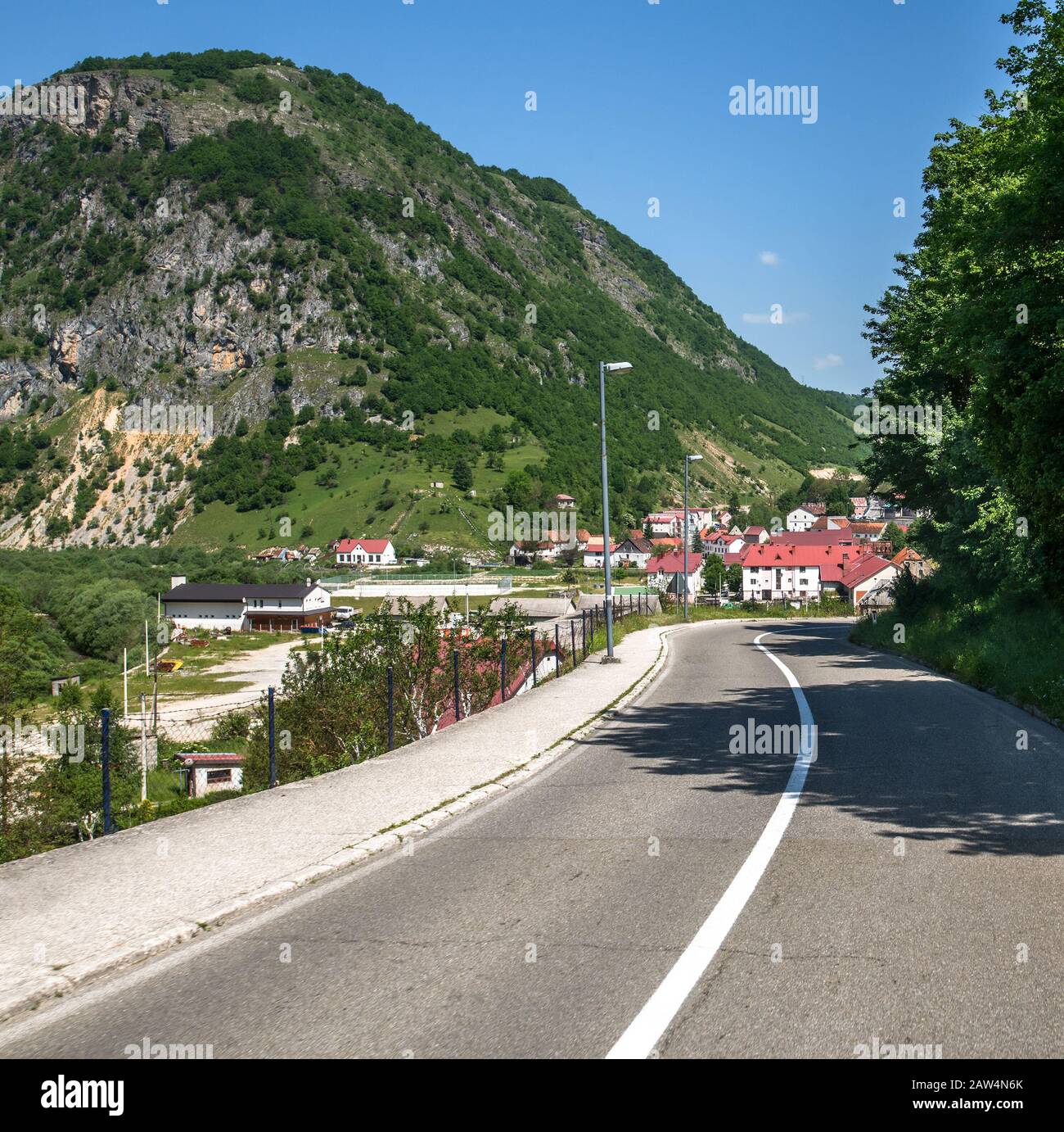 Zabljak - la città di montagna più alta nel nord di Montenegro Foto Stock