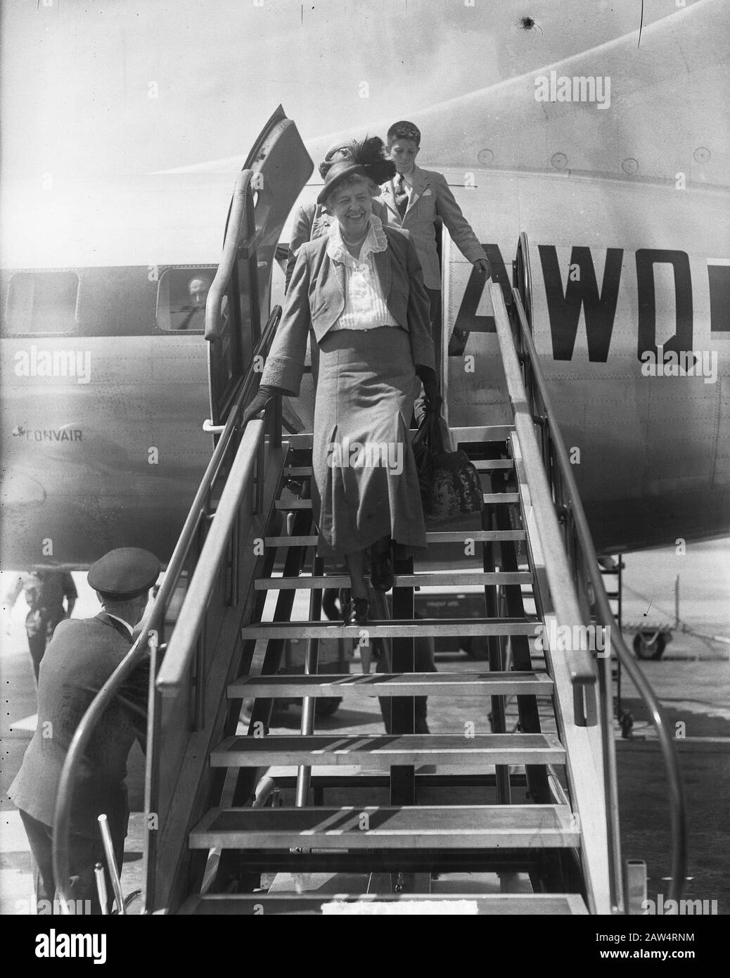 Gangway Data: 19 Giugno 1950 Parole Chiave: Scale aereo Foto Stock