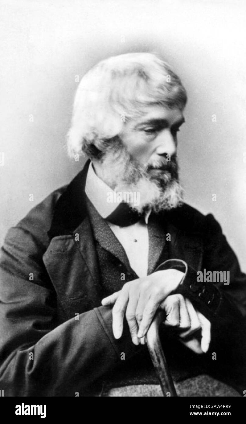 1875 ca , GRAN BRETAGNA : lo storico e poeta scotone THOMAS CARLYLE ( 1795 - 1881 ) . - SCRITTORE - SCRITTORE - LETTERATO - LETTERATURA - LETTERATURA Foto Stock