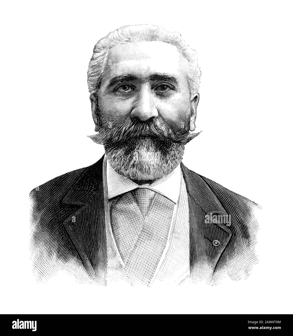 1900 ca , FRANCIA : il poeta francese José Maria DE HEREDIA ( 1842 – 1905 ). È stato un poeta nato a Cuba . Era il quindicesimo membro eletto per la sede 4 di Foto Stock