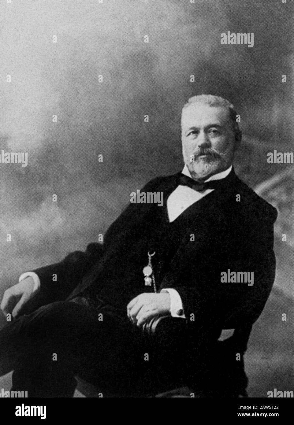 1890 ca , ITALIA : il celebre medico e inventore italiano CARLO FORLANINI ( 1847 – 1918 ). Era il fratello maggiore del pioniere dell'aviazione Enrico Foto Stock