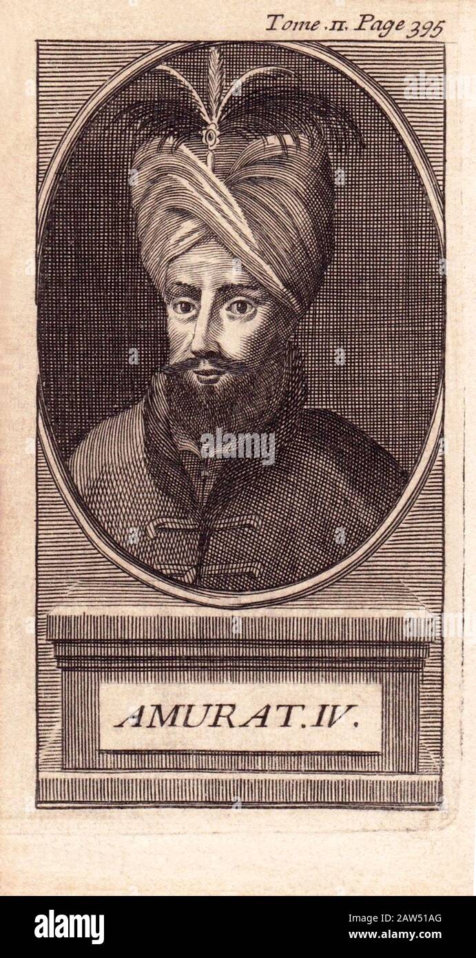 1640 ca , TURCHIA : la Maestà turca Ottomana Sultano MURAD IV ( 1612 - 1640 ) 21th Sultano dell'Impero Ottomano dal 1623 al 1640 . Era il figlio Foto Stock