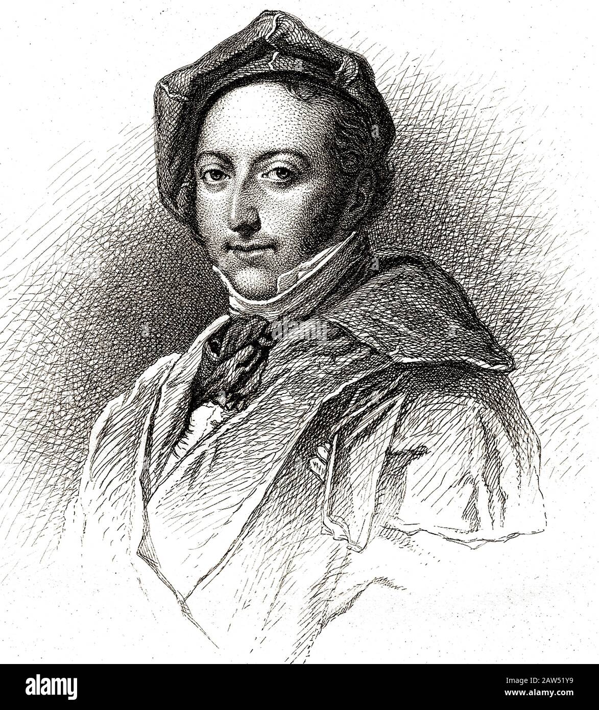 1835 ca , ITALIA : il celebre compositore musicale italiano GIOACCHINO ROSSINI ( 1792 - 1868 ). - COMPOSITORE - OPERA LIRICA - CLASSICA - P Foto Stock