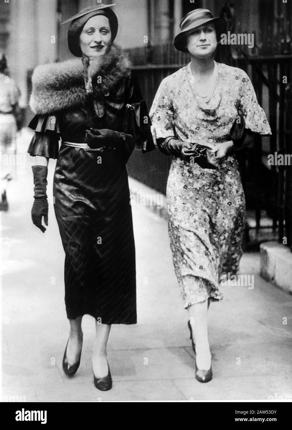 1934 , giugno , LONDRA , GRAN BRETAGNA : Contessa EDDA CIANO ( 1910 - 1995 ) , figlia del dittatore italiano Duce Benito MUSSOLINI e moglie di c. Foto Stock