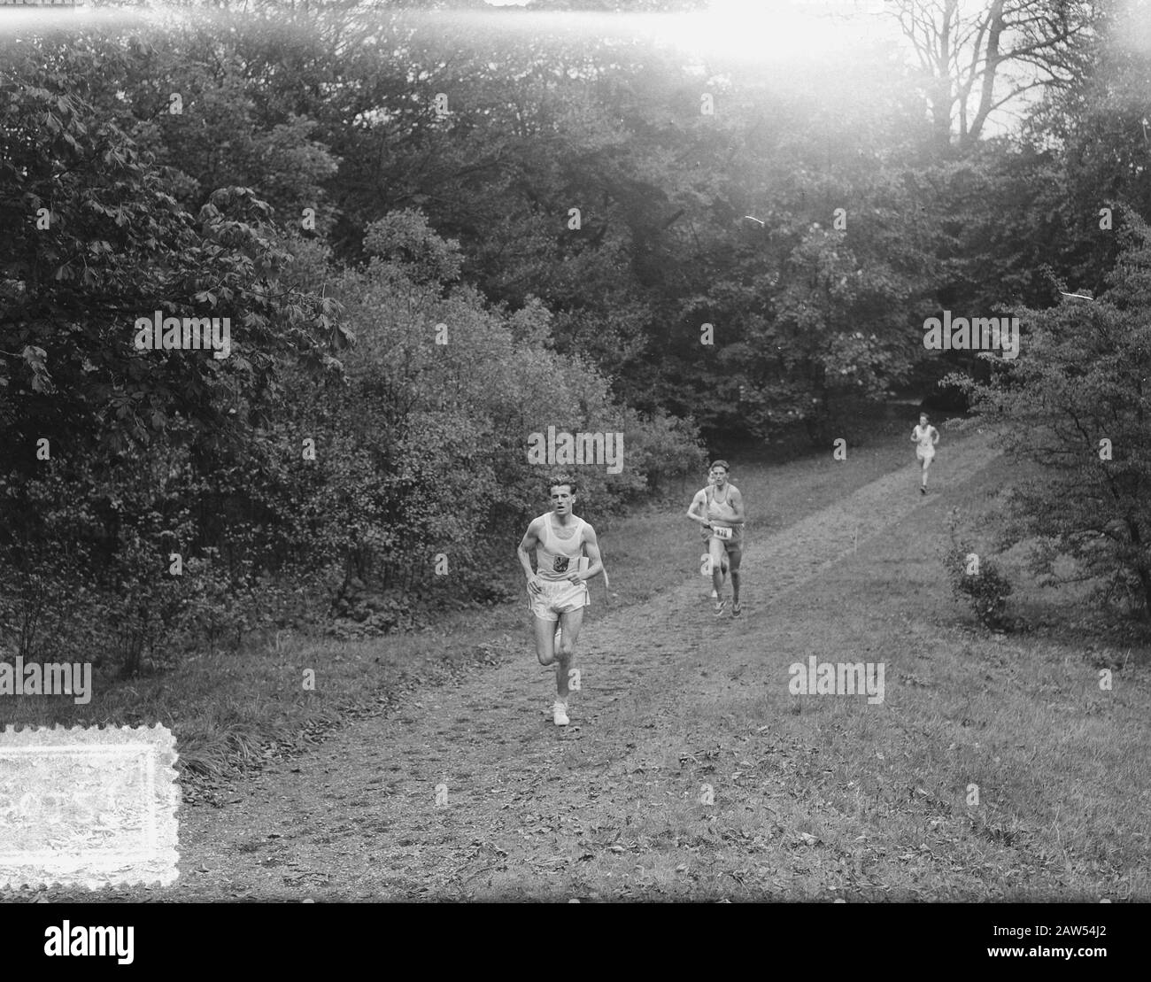 Pim Mulier Cross Country 3740 M Velser Beekpark Velsen Data: 4 Ottobre 1953 Località: North-Holland, Velsen Parole Chiave: Cross Country, Parchi Nome Persona: Mulier, Pim, Velser Beekpark Foto Stock