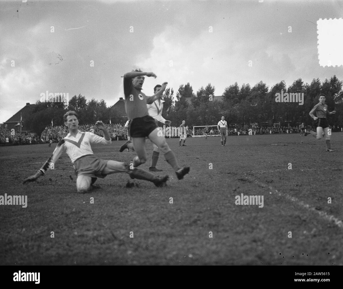 Calcio professionistico Amsterdam a Graafschap Duivendrecht gioco momenti Data: 25 settembre 1954 Parole Chiave: Calcio professionistico, sport Foto Stock