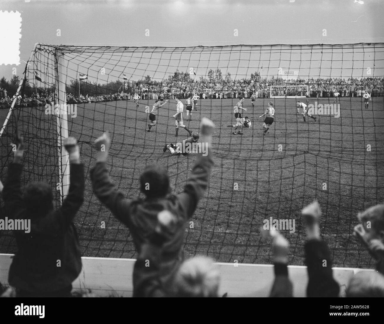 Calcio professionistico Amsterdam a Graafschap Duivendrecht gioco momenti Data: 25 settembre 1954 Parole Chiave: Calcio professionistico, sport Foto Stock