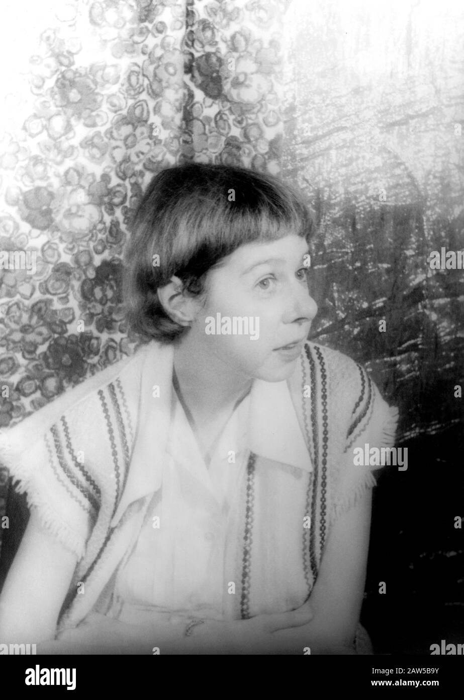 1959 , 31 luglio , NEW YORK , USA : IL celebre scrittore americano CARSON McCullers ( 1917 - 1967 ), autore di ' The Heart Is a Lonely Hunter ' ( Foto Stock