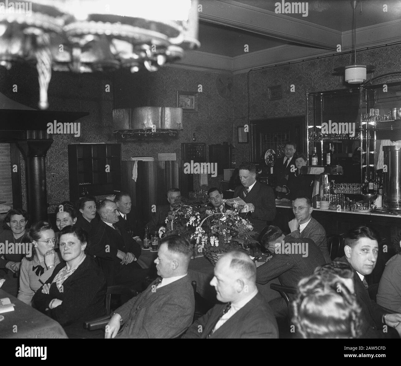 Kynologenclub Waalwijk. Celebrazione Anniversario Data: 11 Gennaio 1949 Luogo: Noord-Brabant, Waalwijk Parole Chiave: Cani, Anniversari, Club Nome Istituzione: Kynologenclub Waalwijk Foto Stock