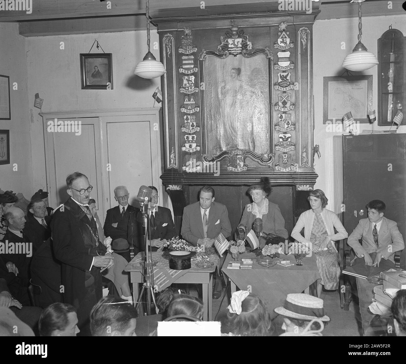 Roosevelt A Oud-Vossemeer Data: 20 Giugno 1950 Località: Oud-Vossemeer Foto Stock