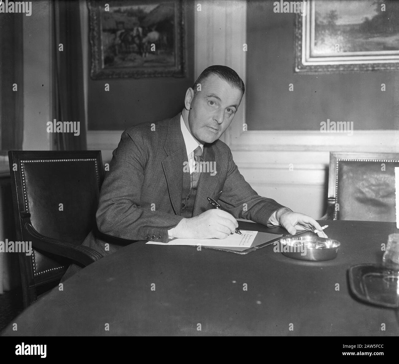 J.J.. Fens CSF membro del parlamento Data: 11 ottobre 1950 Parole Chiave: MPS Institution Name: CSF Foto Stock