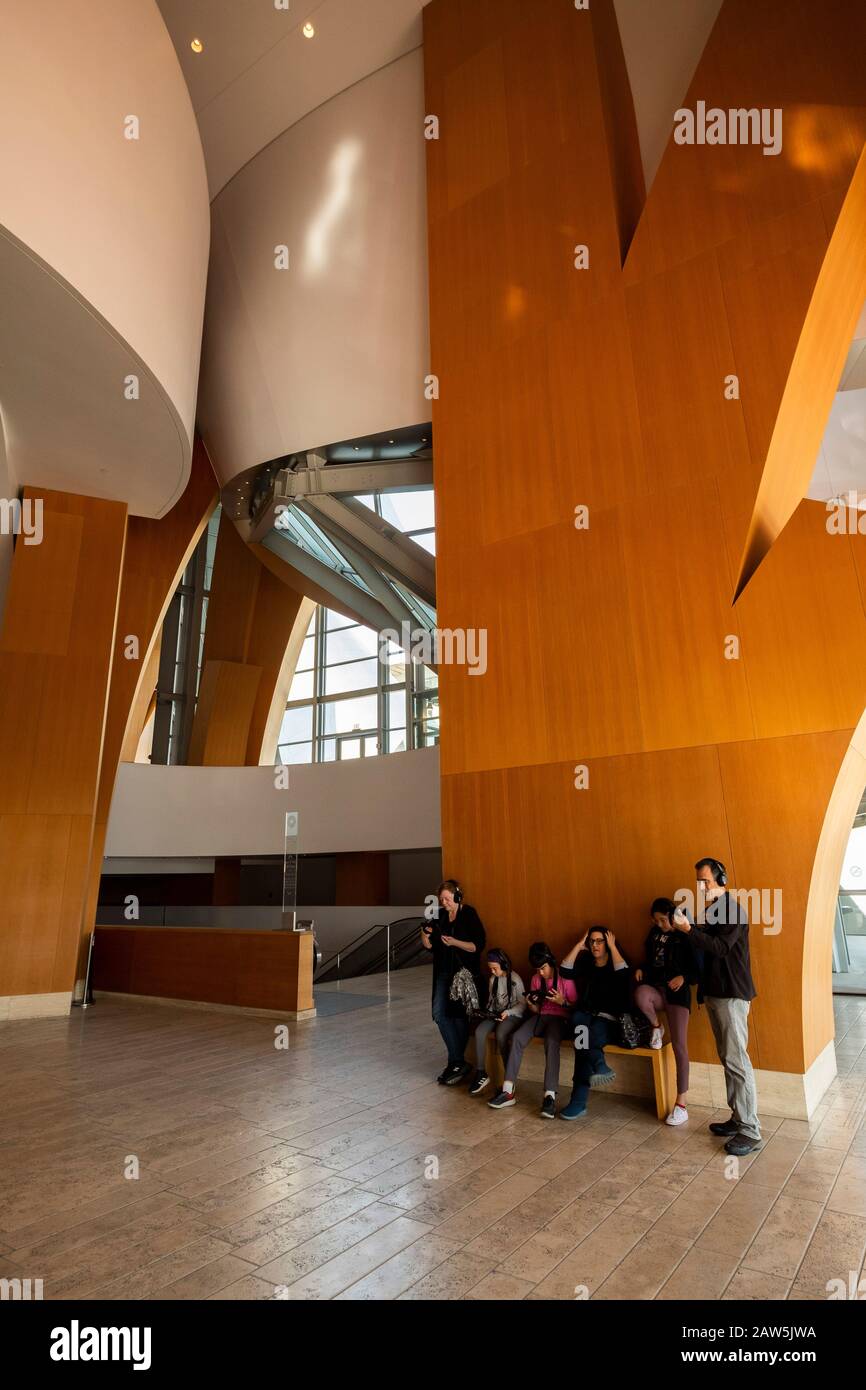 Il Walt Disney Concert Hall. Il centro cittadino di Los Angeles, California, Stati Uniti d'America Foto Stock