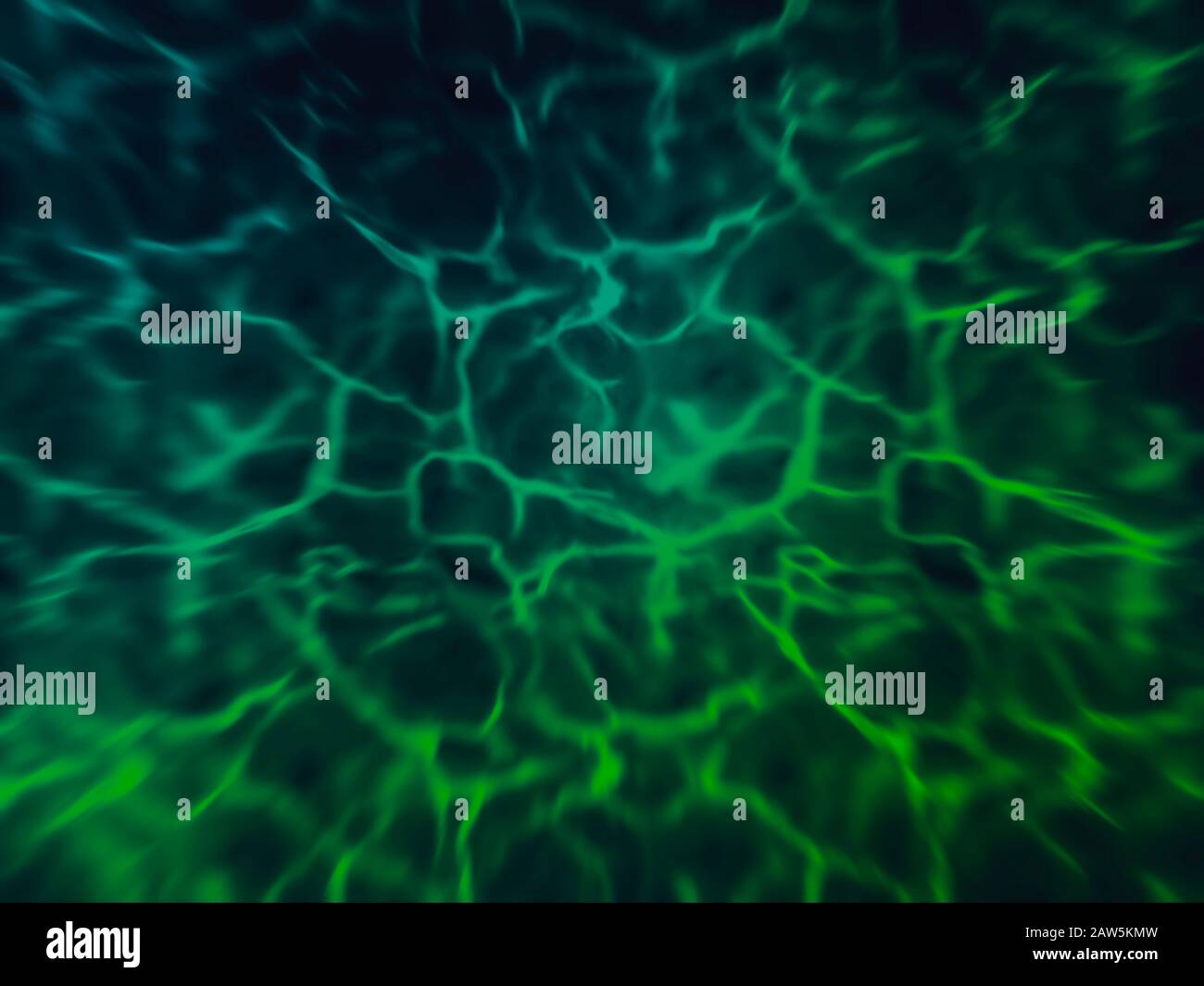 Linee verdi luminose in movimento. Sfondo astratto. Foto Stock