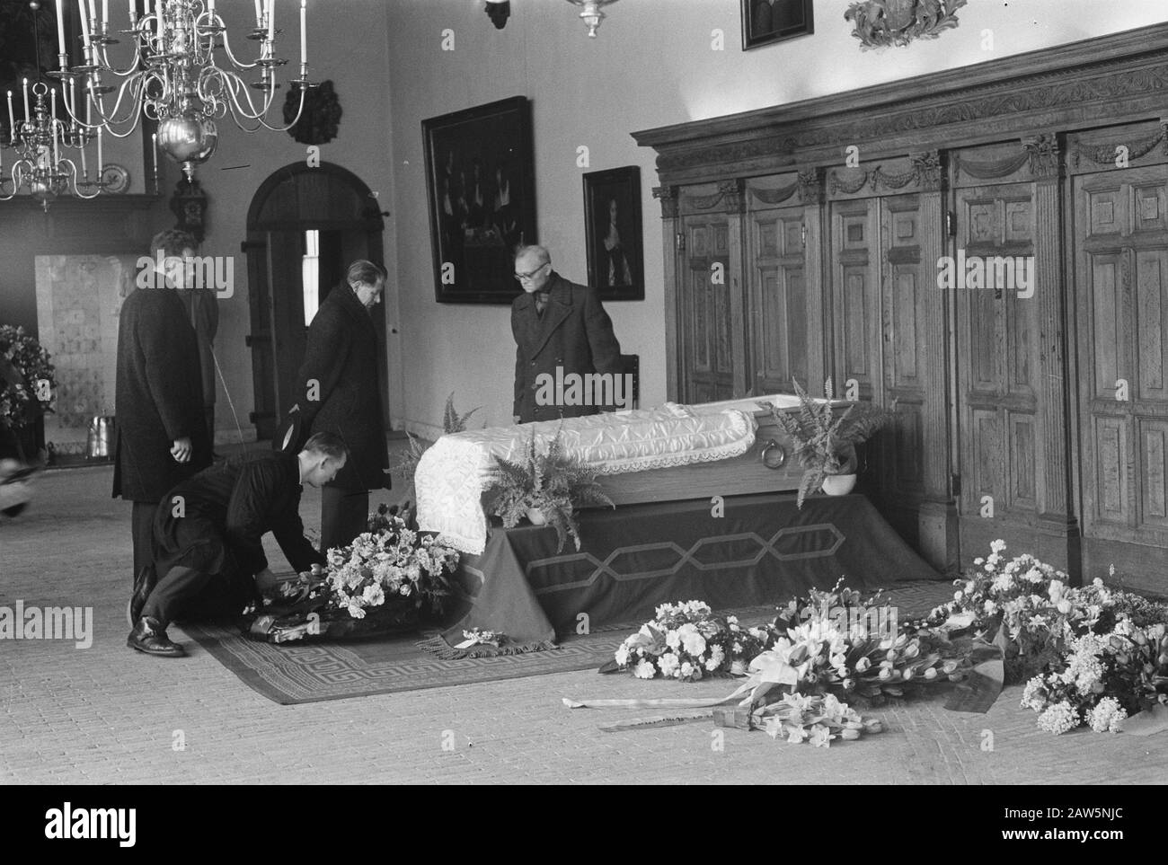 Pittore HF Boat disposto in Renaissance Hall / French Hall Museum a Haarlem Data: 7 marzo 1963 posizione: Haarlem Parole Chiave: Pittori Nome Persona: HF Boat Foto Stock