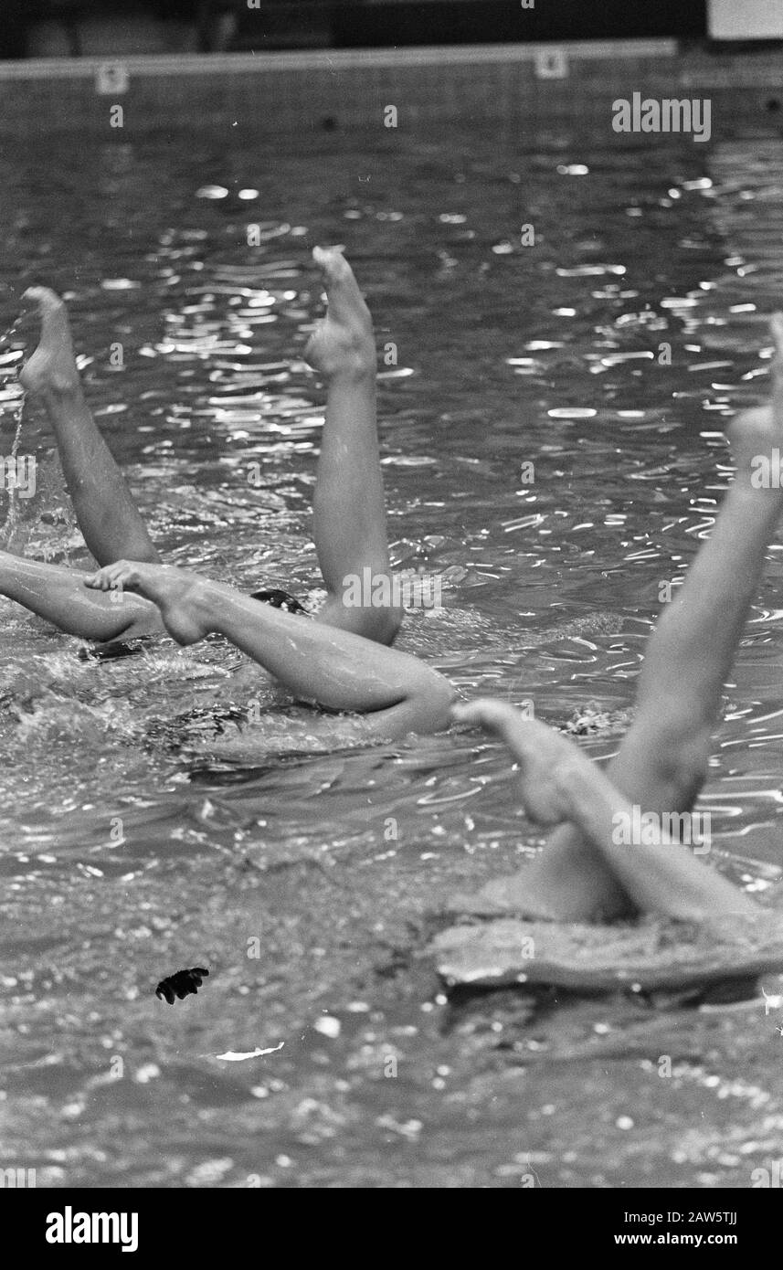 Nuoto sincronizzato Data: 15 maggio 1967 Parole Chiave: NUOTO d'arte Foto Stock