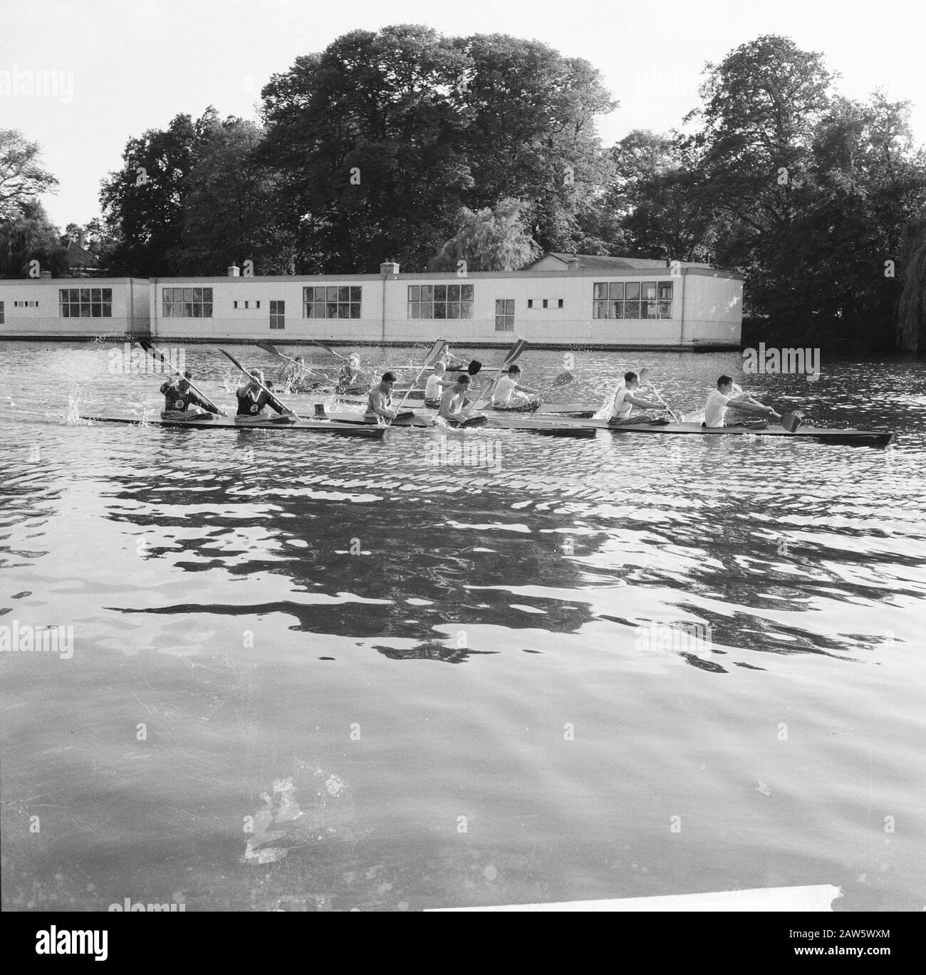 Campionati Olandesi Di Canoe Haarlem Data: 7 Luglio 1962 Località: Haarlem Foto Stock