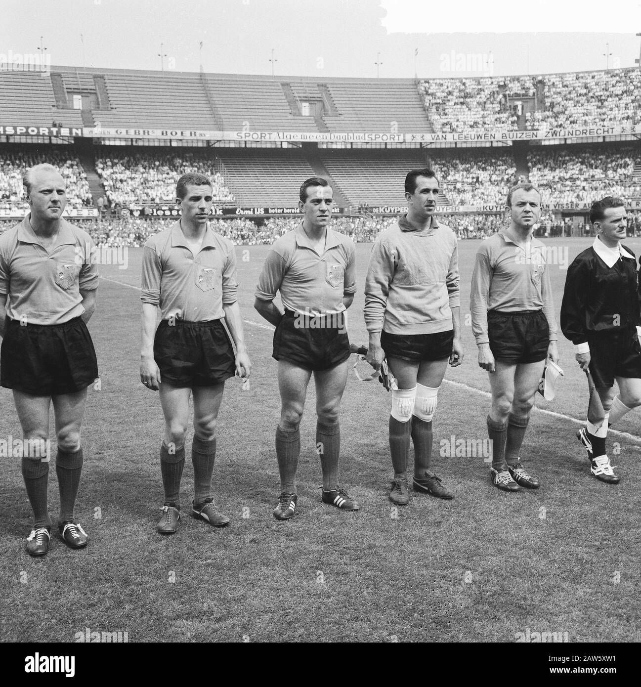 Paesi Bassi 2-0 contro Albania, n.d. Kraay, Writers, Graafland, Erase Date: May 24, 1964 Keywords: Sport, Football Person Name: Graafland Foto Stock