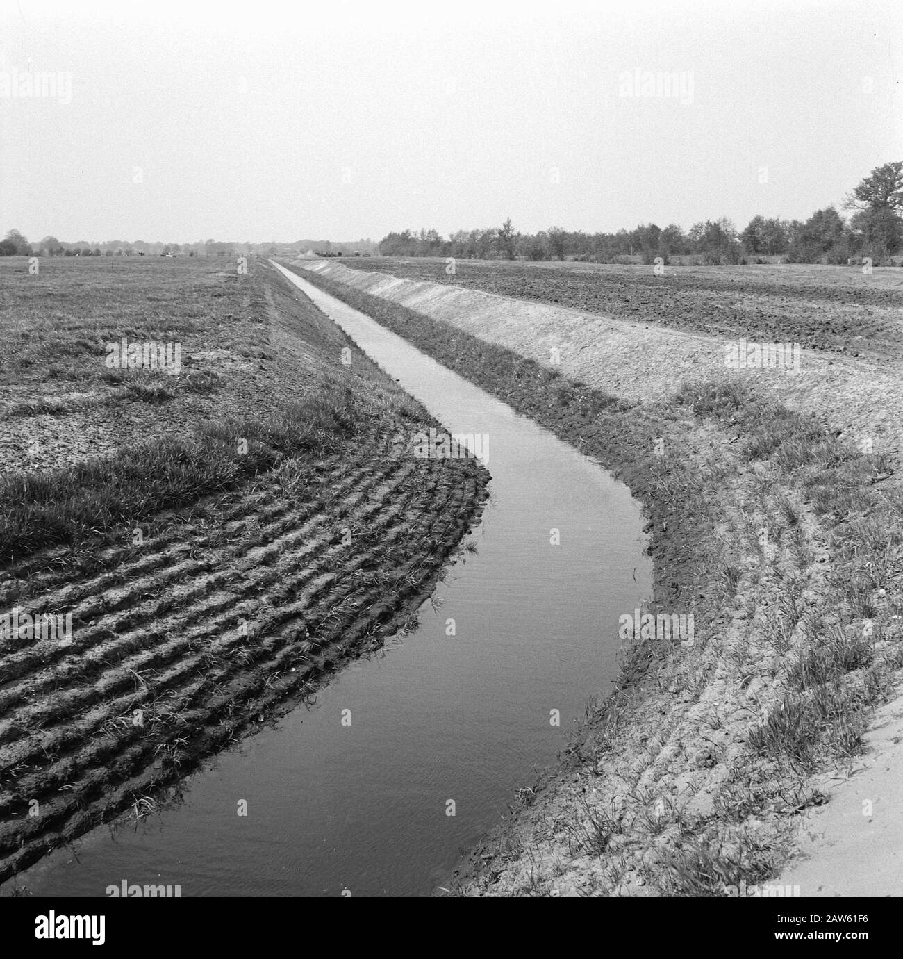 Normalizzazione dei flussi, scavo e riempimento in trincee, posa scarichi, tombini e siepe, tubi, acqua la vecchia aa Data: Maggio 1960 Parole Chiave: Subacquei e siepe , scavo e riempimento in trincee, posa scarichi, tubi, normalizzazione dei flussi Persona Nome: Acqua la vecchia aa Foto Stock