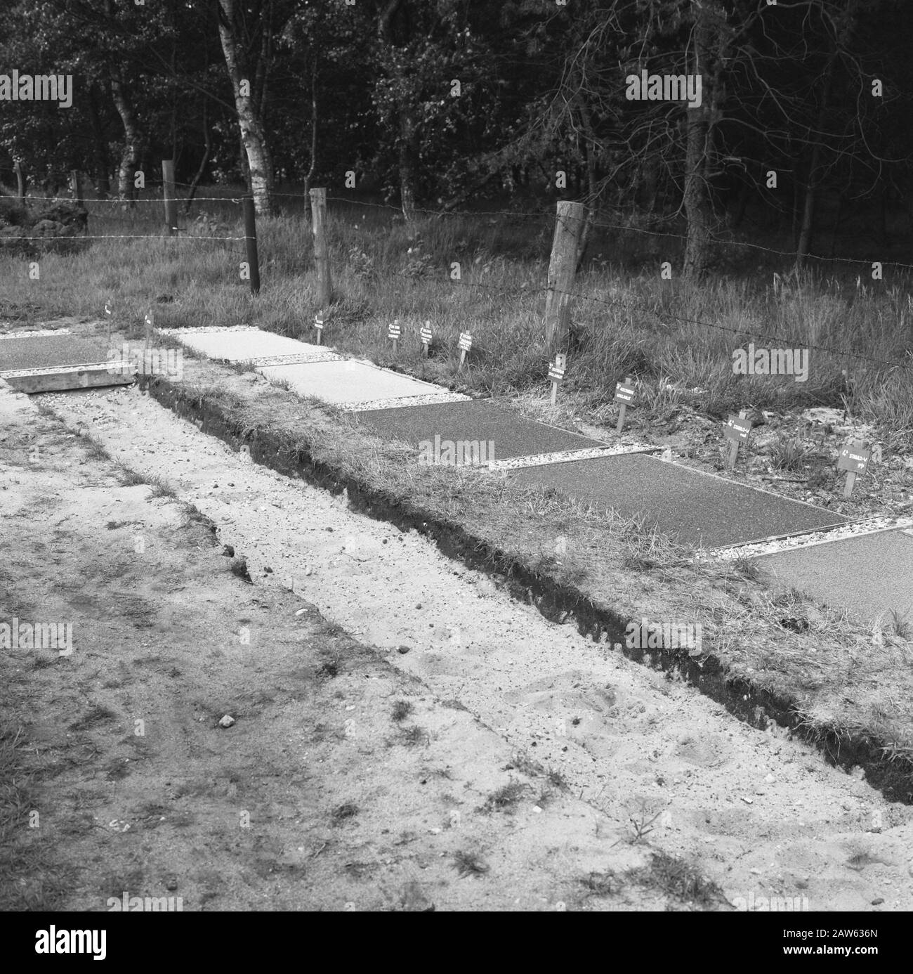 Campi di prova, guarnizioni, apparecchi Data: Agosto 1967 Parole Chiave: Apparecchi, campi di prova, guarnizioni Foto Stock