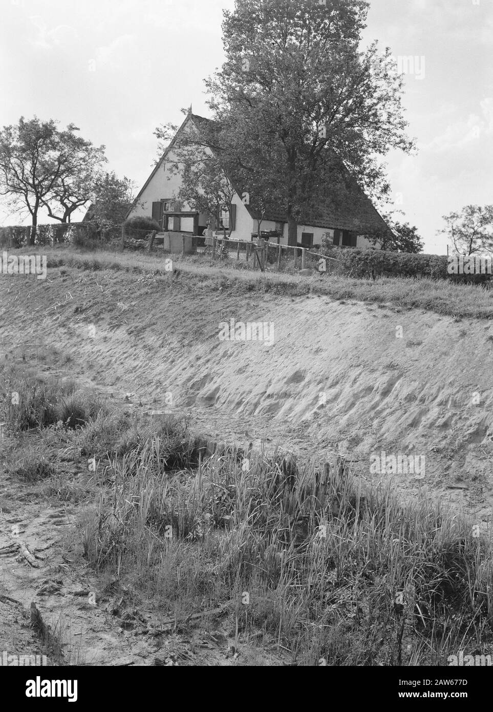 Canali di drenaggio, vecchi, pendii, profili, strati di argilla, sabbie, formiche Duiven Data: Undicated luogo: Formiche Duiven Parole Chiave: Rampe, strati di argilla, fossi di drenaggio, vecchi profili, sabbie Foto Stock