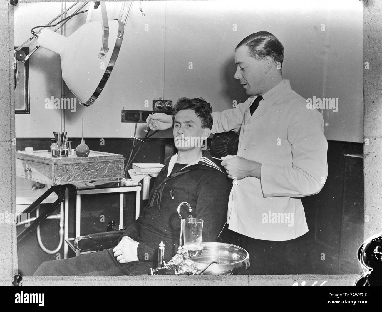 Addestramento dei marines olandesi a Camp Lejeune (North Carolina, USA) Data: 1945 luogo: Camp Lejeune, North Carolina, Stati Uniti D'America Parole Chiave: Marines , Soldiers, World War II Foto Stock