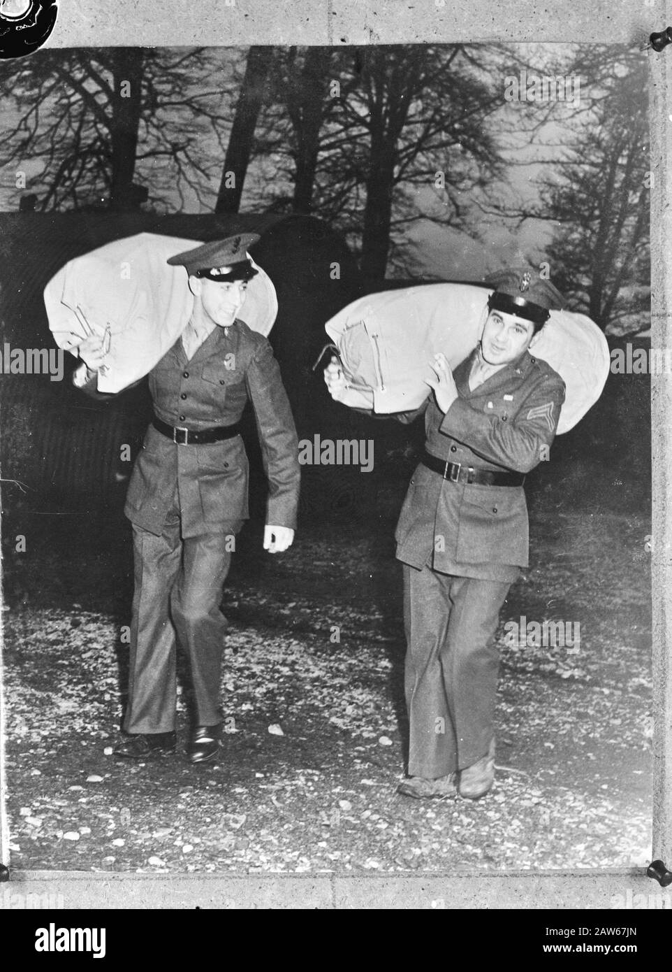 Addestramento dei marines olandesi a Camp Lejeune (North Carolina, USA) Data: 1945 luogo: Camp Lejeune, North Carolina, Stati Uniti D'America Parole Chiave: Marines , Soldiers, World War II Foto Stock