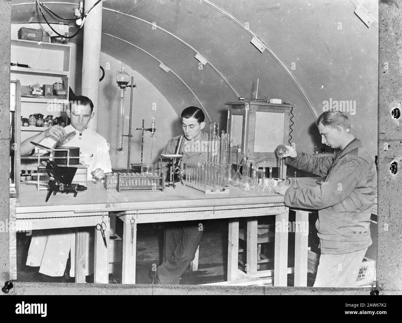 Addestramento dei marines olandesi a Camp Lejeune (North Carolina, USA) Data: 1945 luogo: Camp Lejeune, North Carolina, Stati Uniti D'America Parole Chiave: Marines , Soldiers, World War II Foto Stock