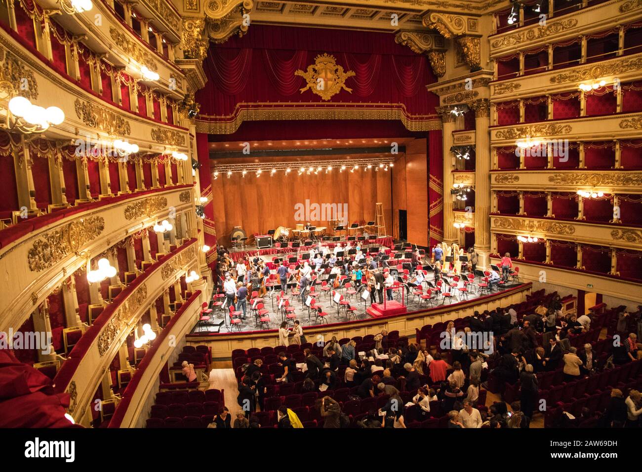 Teatro alla Scala di Milano Foto Stock