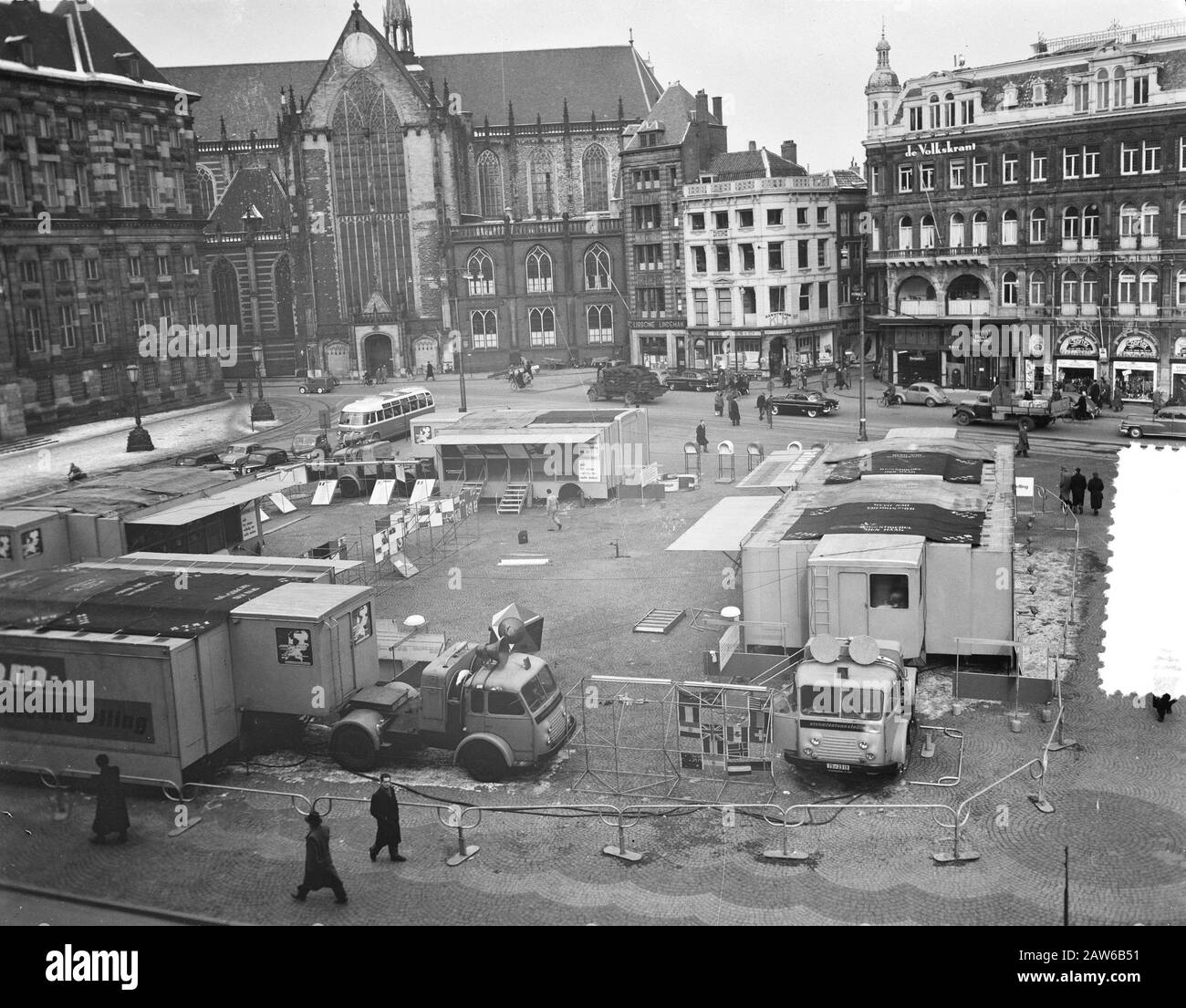 Panoramica Mostra Atom Dam Amsterdam Data: 21 Febbraio 1955 Località: Amsterdam, Noord-Holland Parole Chiave: Grafici Foto Stock