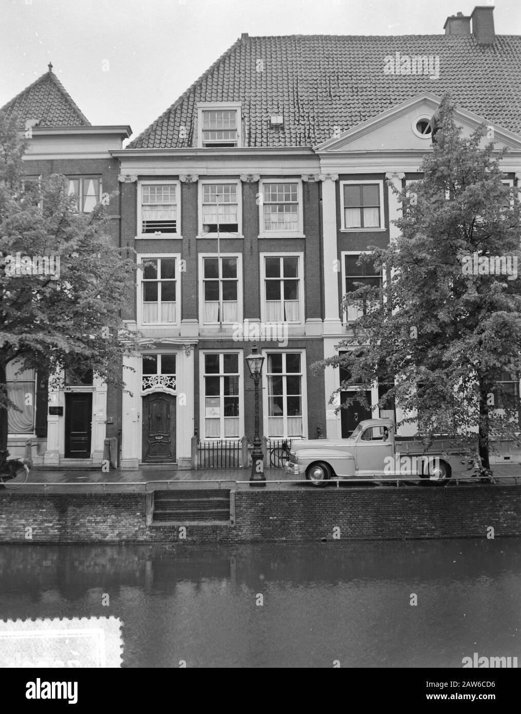 Rapenburg 45, Leiden, Studio Casa Del Principe Beatrix Data: 29 Giugno 1955 Località: Leiden, South Holland Nome Persona: Rapenburg Foto Stock