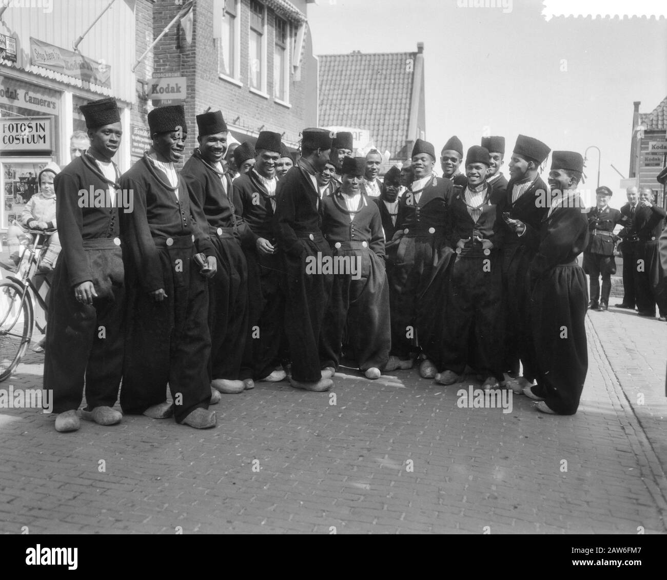 Curaçao nazionale di calcio Volendam Data: 20 aprile 1958 luogo: North-Holland, Volendam Parole Chiave: Squadre, costumi, calcio, calcio Foto Stock