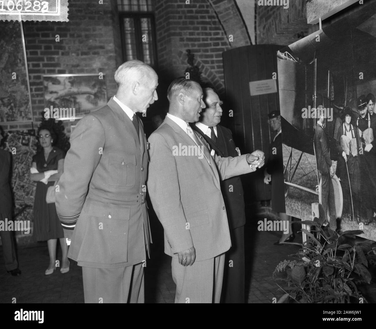Apertura mostra di 40 anni di aviazione civile Data: 26 agosto 1959 Foto Stock