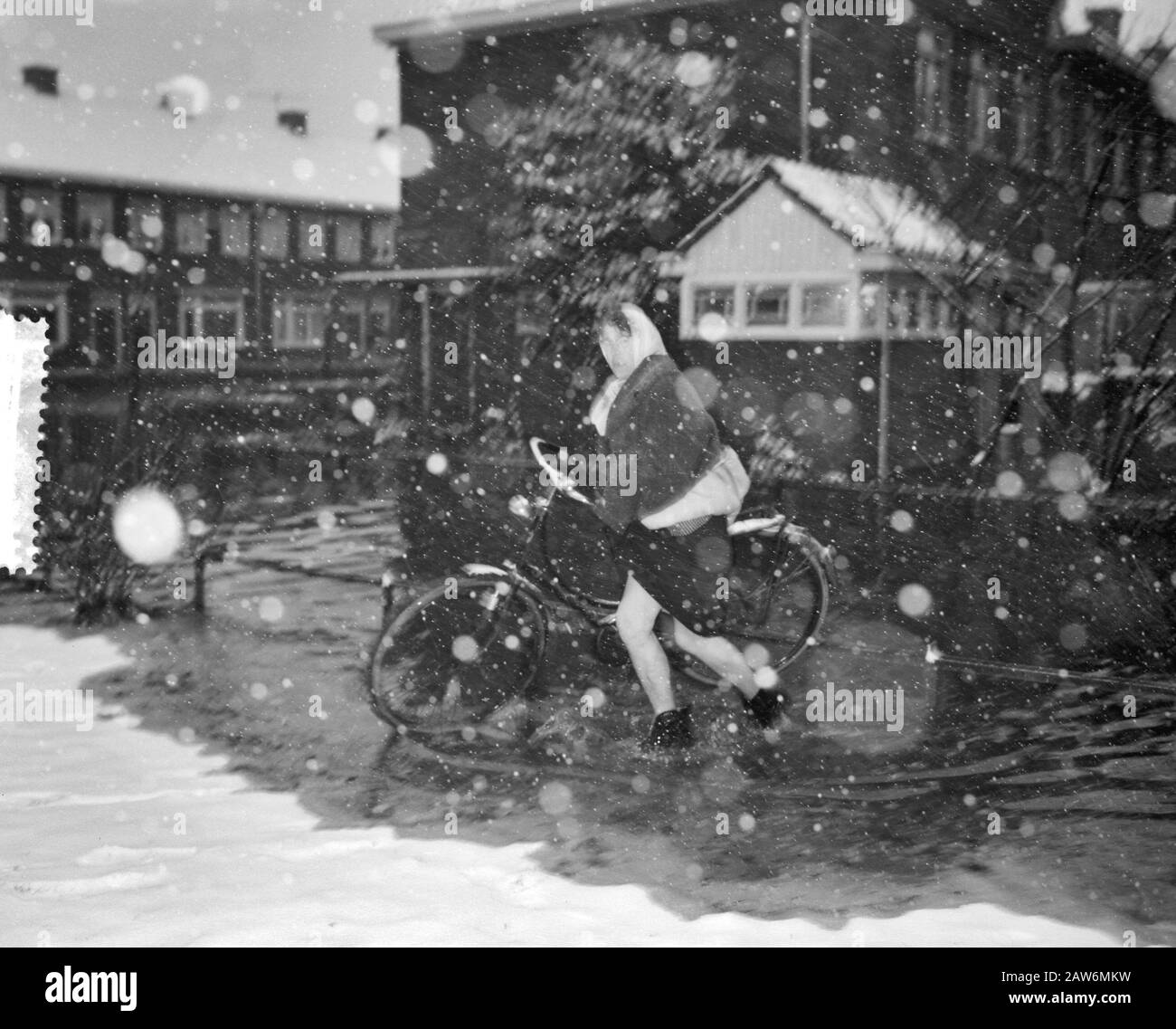 Disastro Tuindorp Data: 14 Gennaio 1960 Località: Oostzaan Parole Chiave: Disastri Foto Stock