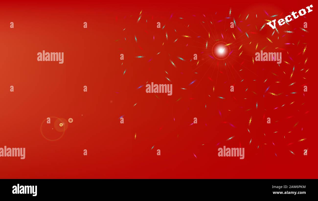 Tema di illustrazione colorifica elementare. NET spazio fantasia. Texture di sfondo, texture. Di colore rosso. Un'illustrazione dello sfondo a tema spaziale. Colorato Illustrazione Vettoriale