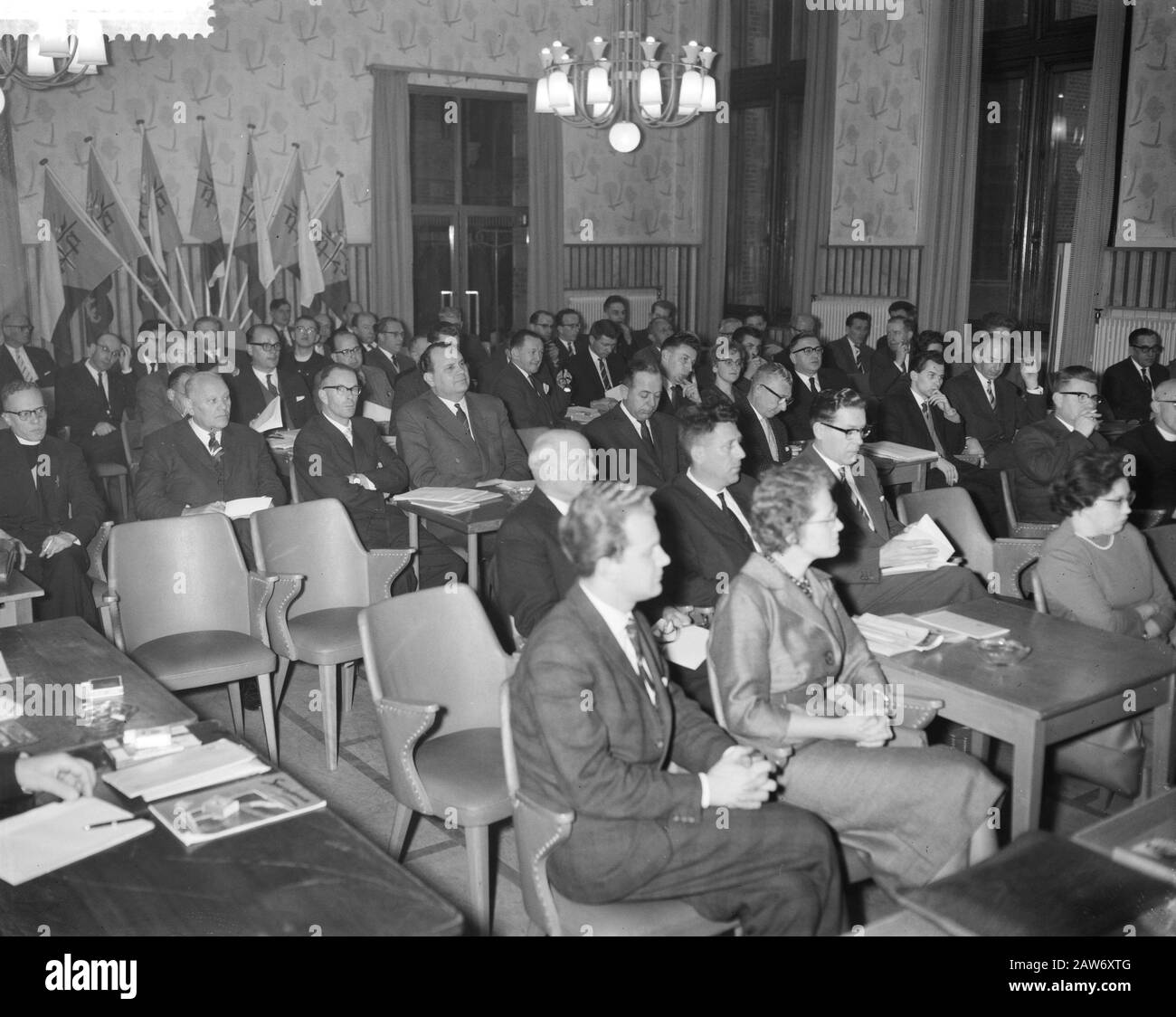Mission Catholic Sports Association In Den Bosch General Meeting Data: 10 Dicembre 1960 Luogo: Den Bosch Parole Chiave: Riunioni Generali, Missioni Foto Stock