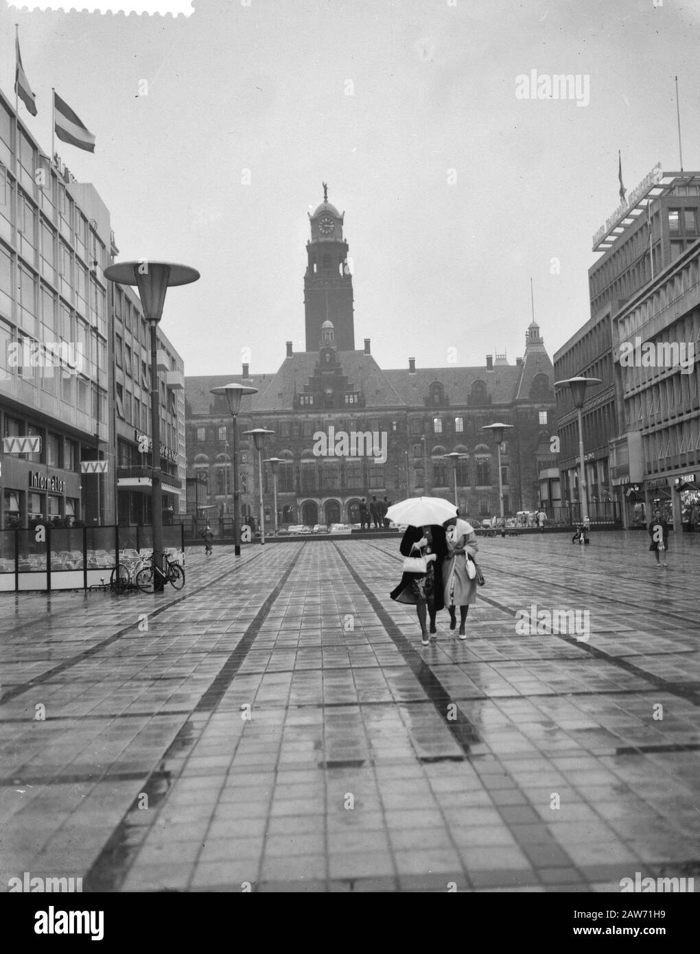 Condizioni meteorologiche avverse nei Paesi Bassi Data: 12 luglio 1961 luogo: Paesi Bassi Parole Chiave: Storm Foto Stock