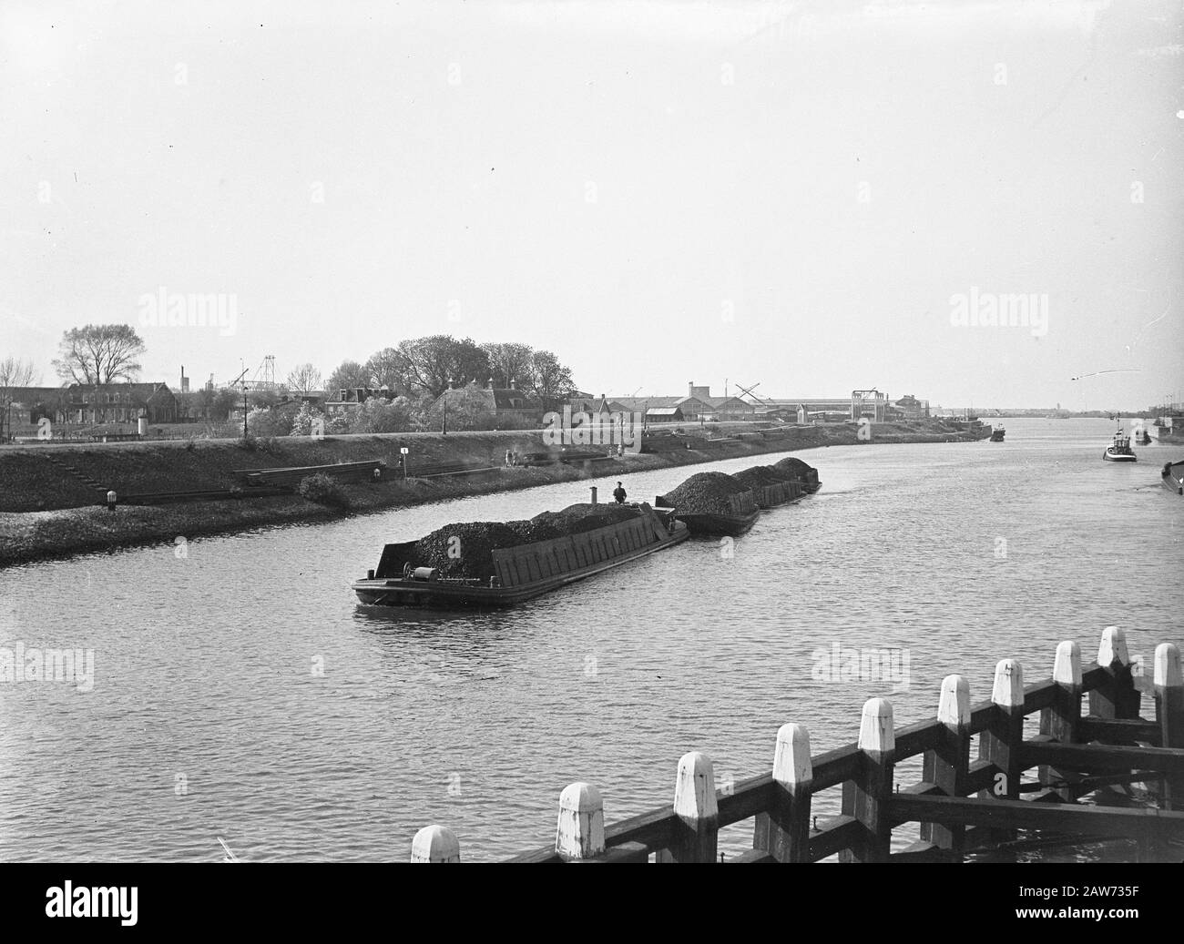 Trasporti di comando chiatte di carbone Data: 8 maggio 1947 Parole Chiave: Trasporti, chiatte di carbone, assegnazioni Foto Stock
