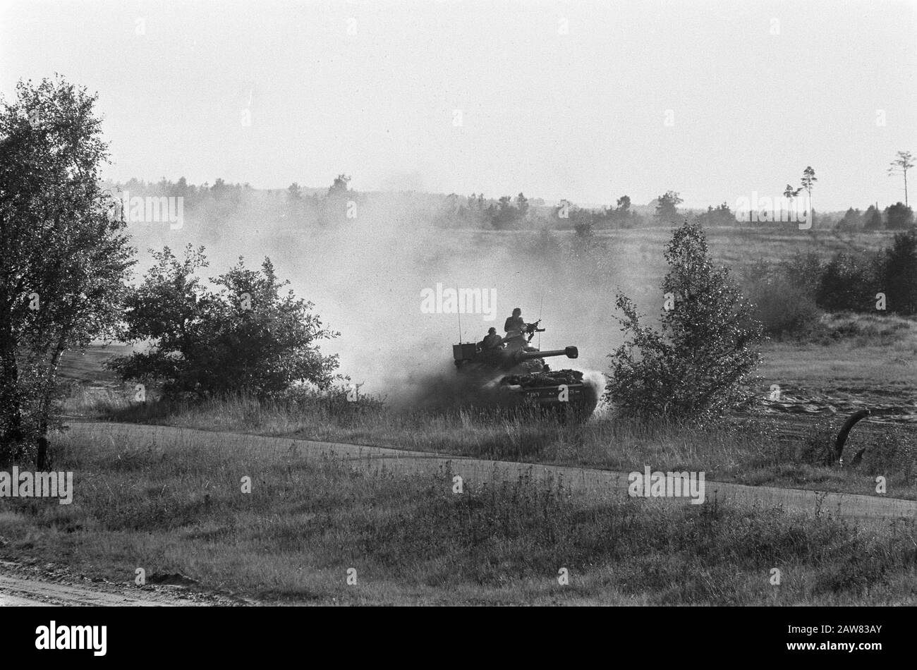 Esercizio militare Big ferro German, Dutch Tanks in action Data: 14 settembre 1973 luogo: Germania Parole Chiave: Tanks, esercizi militari Nome Persona: Big Iron Foto Stock