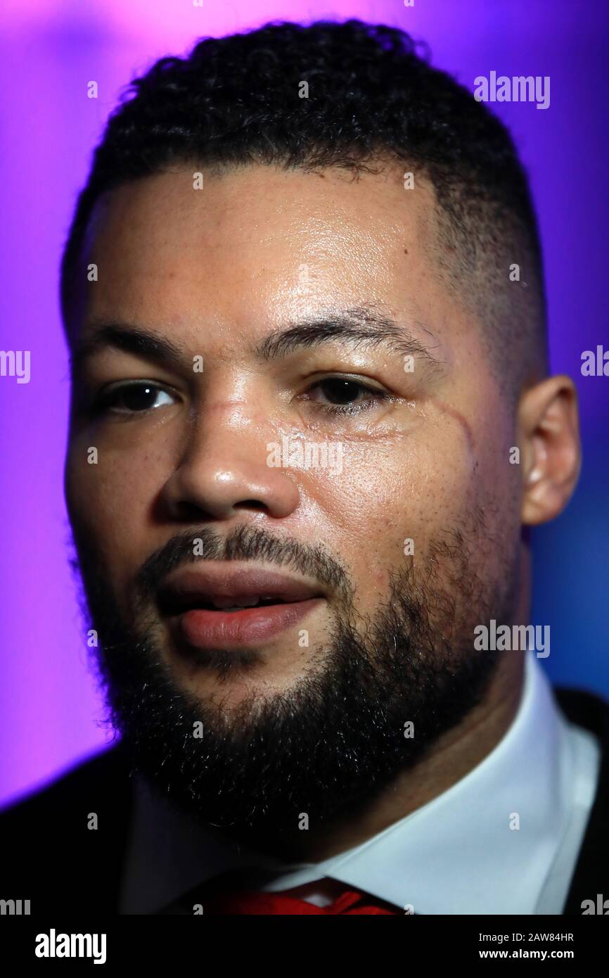 Joe Joyce durante la conferenza stampa alla BT Tower di Londra. Foto Stock