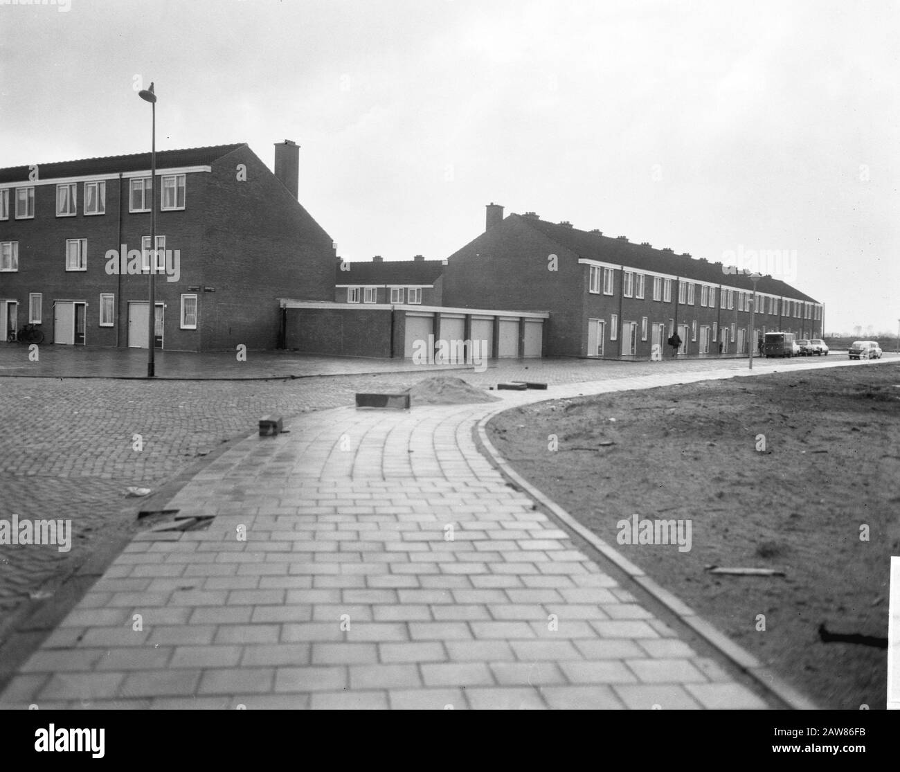 New Amsterdam Osdorp nuove case Data: 2 novembre 1965 Località: Amsterdam, Noord-Holland Parole Chiave: Architettura, costruzione, alloggio, alloggio Foto Stock