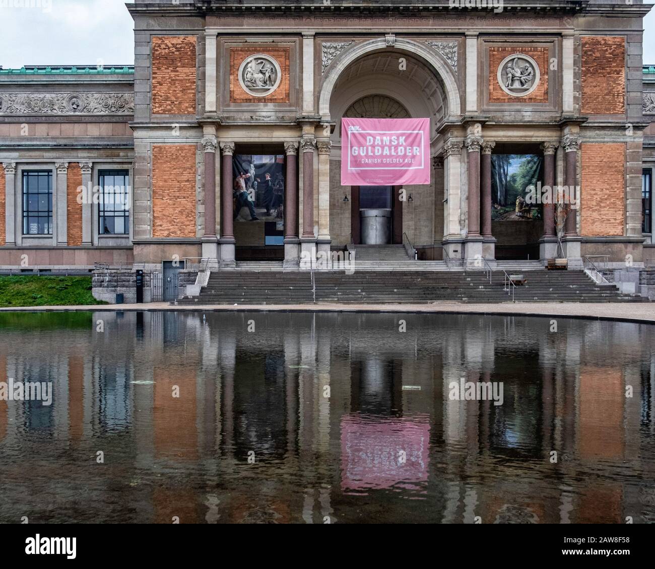 La Galleria Nazionale di Danimarca, Statens Museum for Kunst, edificio in stile revival rinascimentale italiano costruito nel 1889-96, Copenhagen Danimarca Foto Stock