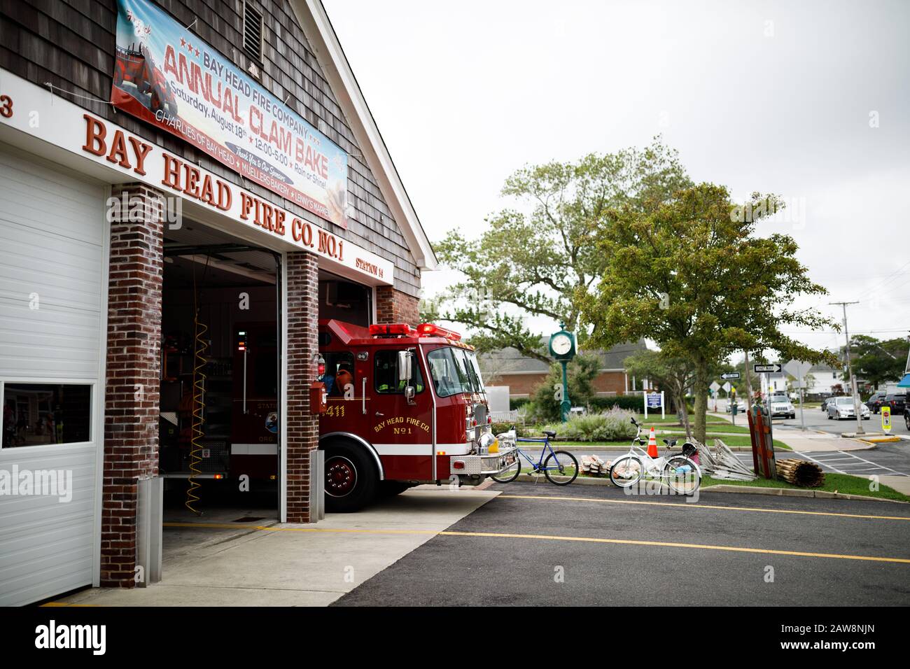 Edificio del dipartimento antincendio Bay Head nel New Jersey Foto Stock